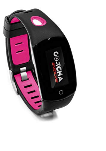 Go-Tcha Evolve LED-Touch Armband Uhr für Pokemon Go mit Auto Catch und Auto Spin – Schwarz/Pink
