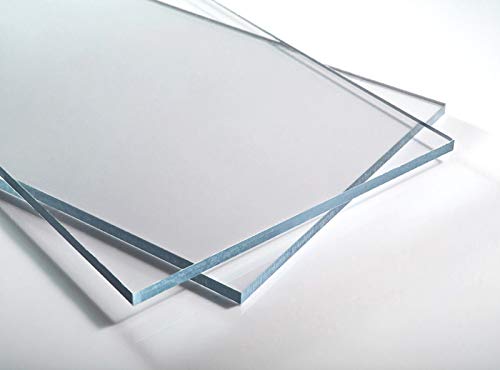 Marken Acrylglas Platte, Größe A4 oder 297x210mm, 3mm stark, Kunststoff für Modellbau, Haus und Garten, Schriftfarbe:transparent