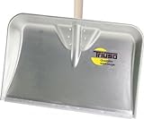 TRIUSO-Alu-Muldeschaufel mit Eschenstiel und Kunststoff Gleitkante