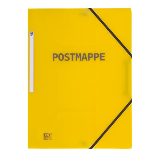 Oxford Postmappe, DIN A4, aus Kunststoff, gelb