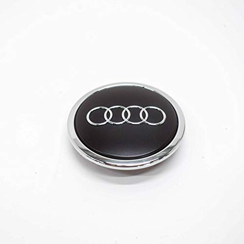 Radzierkappe Original Audi Nabenkappe Tuning Deckel für Alufelgen schwarz-matt