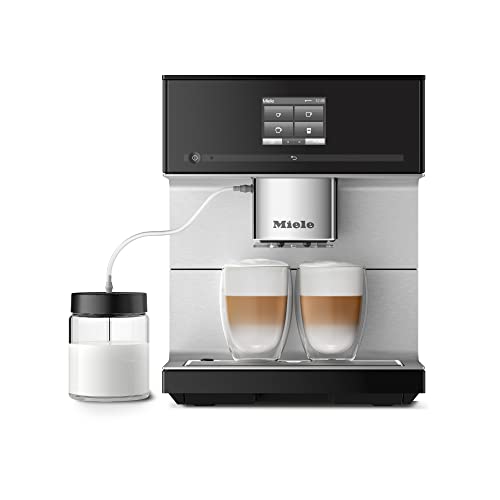Miele CM 7350 CoffeePassion Kaffeevollautomat - Aktion: Edelstahl-Isolierkanne & 3kg Kaffee im Wert von 218 Euro geschenkt - WLAN-fähig, automatische Entkalkung, OneTouch for Two - Obsidianschwarz