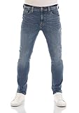 MUSTANG Herren Jeans Vegas Slim Fit Jeanshose Hose Denim Stretch Baumwolle Schwarz Grau Blau w30 - w40, Größe:34W / 34L, Farbvariante:Denim Blue (5000-583)