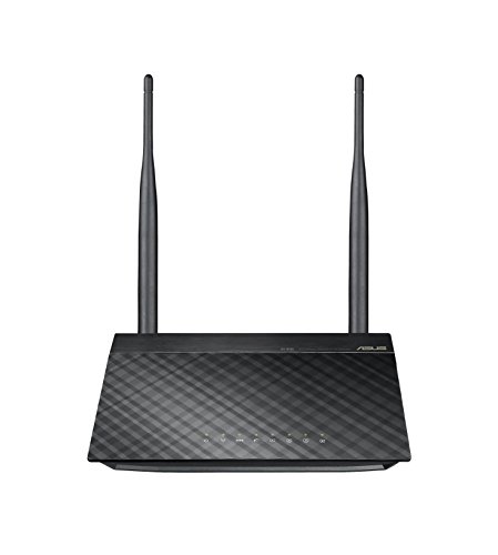 Asus RT-N12 Ver.D Router (WiFi 4 N300 MIMO, 4x Fast-Ethernet LAN, App Steuerung, 5dBi Antennen, VPN)