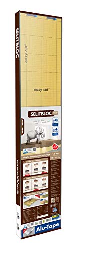 SELITBLOC 1,5 mm GripTec – 10,2 m² + Tape Verlegeunterlage für Vinyl- und Designböden mit rutschhemmender Oberfläche - Verlegeunterlage - auch für Fußbodenheizungen geeignet