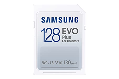 Samsung EVO Plus 128GB SDXC UHS-I U3 130MB/s Full HD & 4K UHD Speicherkarte (MB-SC128K/EU)