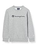 Champion Jungen Legacy- Classic Logo Crewneck Pullover, Helles Heather Grey, 15-16 Jahre