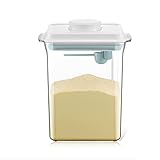 Milchpulverspender.Versiegelter PulverbehäLter . Tragbare Milchpulver-Aufbewahrungsbox FüR Lebensmittel, FeuchtigkeitsbestäNdige Versiegelung Zur Aufbewahrung Von Milchpulver Und Lebensmitteln (2.3L)