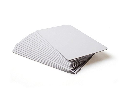 Waizmann.IDeaS® 10x Kartenrohling Plastikkarte Rohling EC-Karte Premium PVC 86 x 54 x 0,76mm CR80 glänzend laminiert bedruckbar weiß 760 micron 30 mil