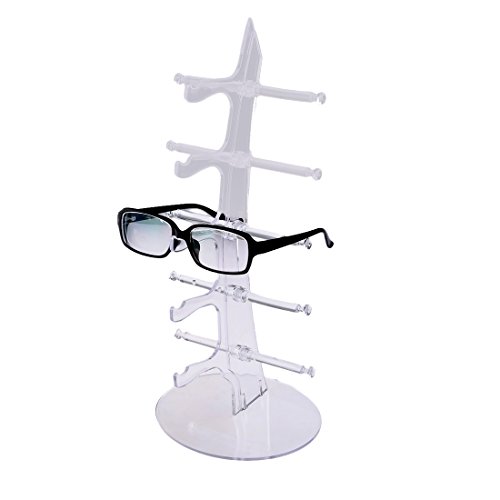 BANDRA Sonenbrillen Aufbewahrung Ständer Brillenständer für 5 Brillen Transparent