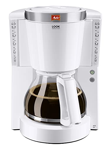 Melitta 1011-04 Look Selection Kaffeefiltermaschine -Aromaselector -Glaskanne weiß