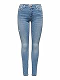 ONLY Damen ONLWAUW Life MID SK Dest BJ759 NOOS Jeans, Light Medium Blue Denim, M/34