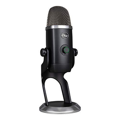 Blue Microphones Yeti X Kondensator-USB-Mikrofon mit hochauflösender Messung, LED-Beleuchtung, Smart Knob, Blue VO!CE Effekten, für Gaming, Streaming und Podcasting, PC und Mac - Schwarz
