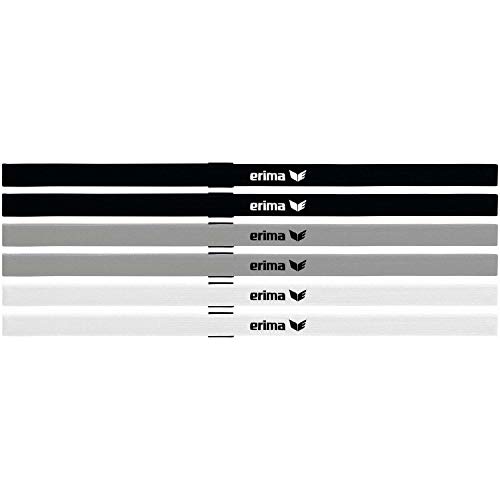 Erima Unisex Haarbänder 6er Set, Mehrfarbig,Einheitsgröße EU
