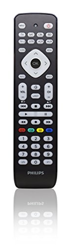 Philips SRP2018/10 Universal Fernbedienung (8-in-1, TV, TV2, Blu-ray, CBL, SAT, STR, VCR, Aux) schwarz