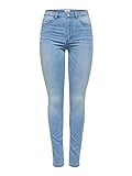 Damen ONLY Skinny Fit Jeans Stretch Denim Hose Basic ONLROYAL High Waist Röhrenjeans Bio Baumwolle, Farben:Hellblau, Größe:S / 32L