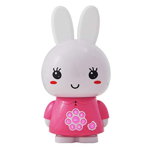 Alilo Honey Bunny Bluetooth Mediaplayer, Bluetooth-Lautsprecher, Schlaftrainer + ausgesuchte Geschichten und Lieder - perfekt für Kinder von 1-8 Jahren - Pink