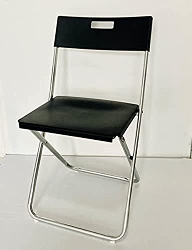 Ikea GUNDE Klappstuhl, aus Aluminium Gestell, in schwarz, weiß