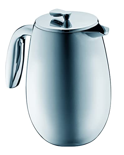 Bodum 1308-57 columbia Kaffeebereiter (Doppelwandig, Edelstahl, Spülmaschinengeeignet, 1,0 liters) matt