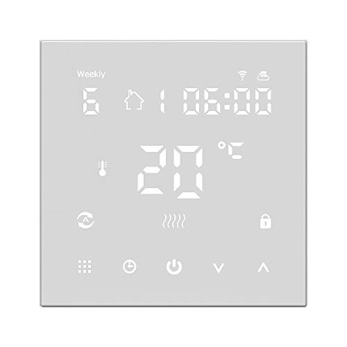 Decdeal HY607 Intelligente Temperaturregler Raumthermostat Fußbodenheizung LCD Digitalanzeige WiFi Sprachsteuerung Thermostat AC90-240V