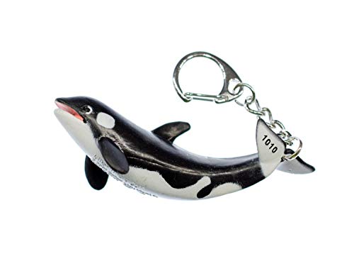 Miniblings Orka Orca Wal Schlüsselanhänger - Handmade Modeschmuck I Anhänger Schlüsselring Schlüsselband Keyring - Orka Orca Wal