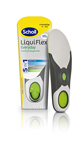 Scholl LiquiFlex Komforteinlegesohlen Everyday L, mehr Polsterung durch Memory Foam und Unterstützung des Fußgewölbes, 1 x 2 Stück