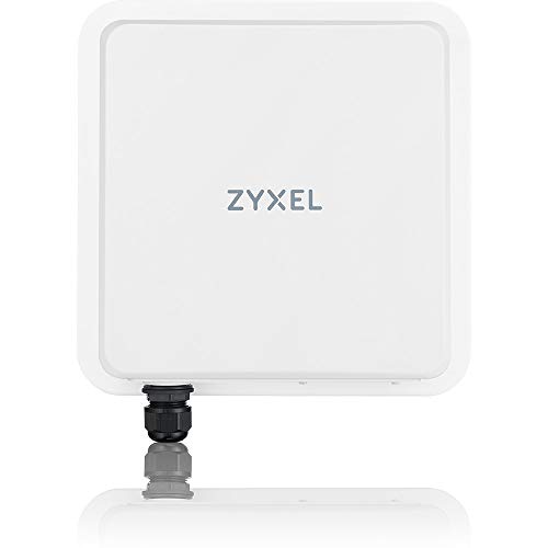 Zyxel 5G NR Outdoor Router mit PoE | 5 Gbit/s Datenrate | 10 dBi direktionale Antennen für Langstrecken | Network Slicing | Einfache Installation Für den Außenbereich geeignet (IP68) Dual-SIM [NR7101]