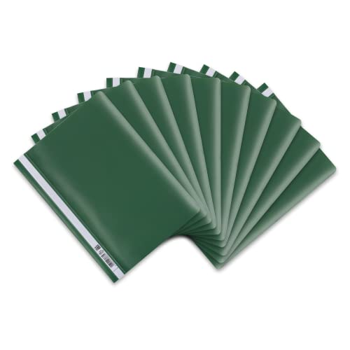 Oxford Schnellhefter A4, aus Kunststoff, grün, 10er Pack