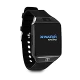 X-WATCH 54024 X30W Smartwatch mit SIM Karte und Kamera - Black Chrome - Smartwatch iOS & Android