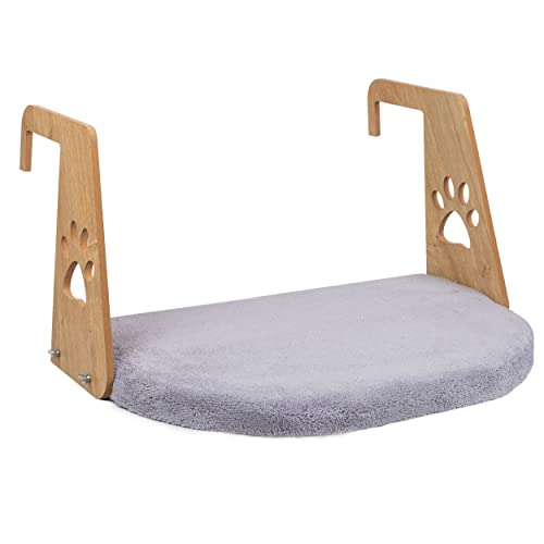 SANDWATCH Katzenbett-Hundebett-Heizkörperbett für Katzen und Hunde - weiches Bett, maximales Gewicht von bis zu 12 kg - für alle gängigen Heizkörper - hängendes Bett (GRAU)