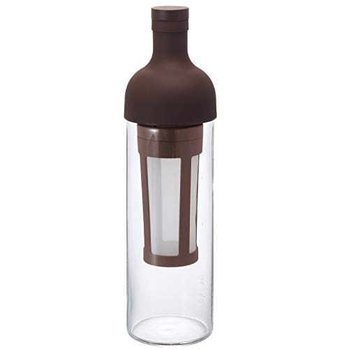Hario 'Filter in Coffee Bottle' Kaffeebereiter für Coldbrew / kaltgebrühten Kaffee (dunkelbraun), 700 ml