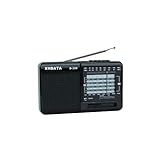 XHDATA D-328 Tragbarer Radio MP3 Player Unterstützt TF-Karte UKW AM SW Full Band Radio(Schwarz)
