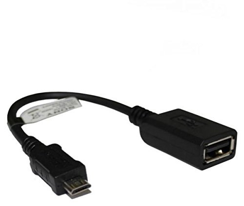 Sony EC310 Micro-USB auf USB Adapter OTG Kabel für Xperia T3 Style,Tipo,Tipo Dual,TX, U ST25i,V,Z,ZL,Z Ultra,Z1, Z1 Compact,Z2,Z3,Z3,Z5,Z5 Compact,ZR,Tablet S, Schwarz