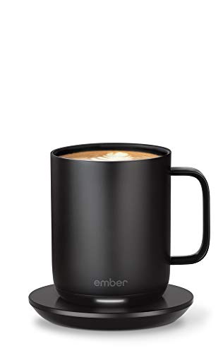 New Ember Temperature Control Smart Mug 2, Black, 295 ml, 1.5-hr Battery Life - App Controlled Heated Coffee Mug - New & Improved Design