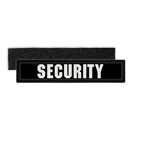 Copytec Patch Security Namensschild Sicherheitsdienst Ordner Bodyguard Aufnäher Uniform Bekleidung Kennung Klett schwarz #23783