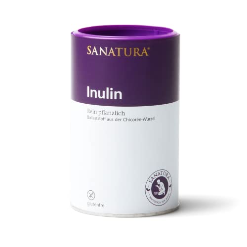 Sanatura Inulin – 250 g Inulin Pulver – vegan und glutenfrei – Ballaststoff aus der Chicorée-Wurzel