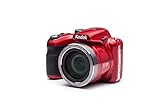 KODAK Pixpro AZ422 - Digitale Bridgekamera (20 MP, 42-facher optischer Zoom, HD-Video, 3'-LCD-Monitor) Rot
