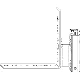 MACO Multi Falzecklagerband mit ÜV links, Fensterbeschlag für Holzfenster, 4/15-9mm, Tragkraft 130kg, Stahl verzinkt silber