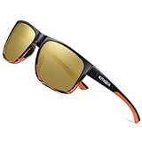 KITHDIA Polarisierte Sonnenbrille Herren/Damen ; Vintage/Klassisch/Elegant Brillengestell; Golf/Fahren/Angeln/Reisebrille/Outdoor-Sportarten Mode Sonnenbrille S5531