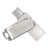 SanDisk Ultra Dual Drive Luxe USB Type-C-Laufwerk Smartphone Speicher 64 GB (Mobiler Speicher, USB 3.1 Gen 1, drehbares Design, 150 MB/s Lesen, USB Laufwerk, automatisches Backup)