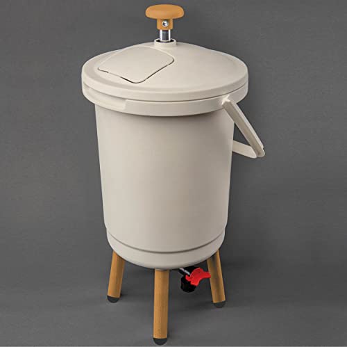 JUWEL BOKASHI Komposter „Sensei“ (Nutzinhalt: ca. 11 Liter, Durchmesser: 27 cm, Höhe: 57 cm, Simple und hygienische Bedienung, eingebauter Aktivkohlefilter,) 20200