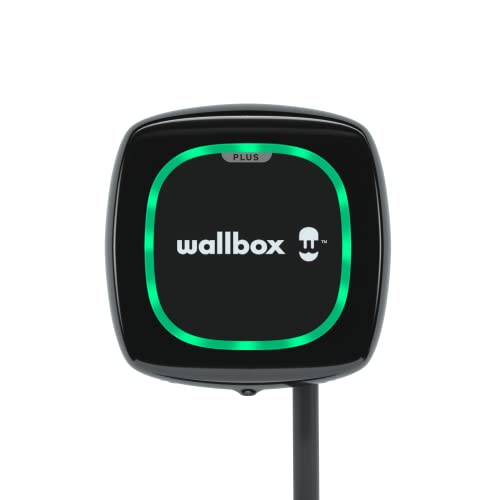 Wallbox Pulsar Plus Ladegerät für Elektrofahrzeuge - Einstellbare Leistung bis zu 11 kW, Ladekabel Typ 2, 7m, WLAN und Bluetooth, OCPP