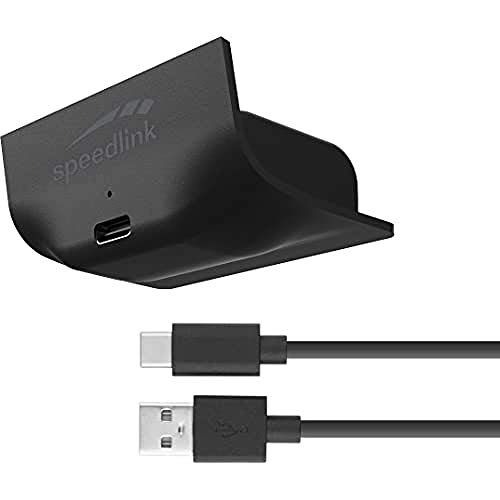 Speedlink PULSE X Play & Charge Kit - Powerbank mit Befestigung für Xbox Series X/S Controller, für zusätzliche 8 Stunden Spielzeit, 3 Meter, schwarz