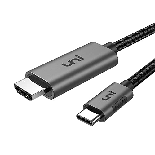 uni USB C HDMI-Kabel(4K@60Hz), uni USB Typ C zu HDMI-Kabel [Thunderbolt 3 kompatibel] für MacBook Pro, iPad Pro, Macbook Air, Surface Book 2, Samsung S10 usw. -1.8m/6ft