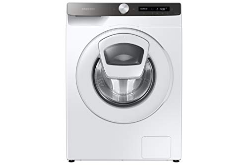 SAMSUNG WW90T554DTT/S3 Waschmaschine Addwash Serie 5, 9 kg in weiß mit Drum Wash+ Technologie, StayClean Behälter und Digital Inverter Technologie