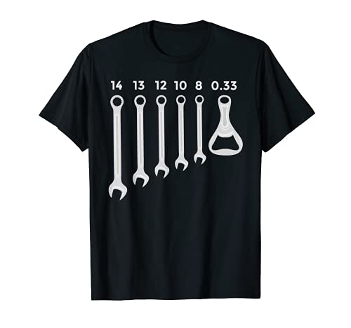Handwerker Geschenkidee: 0,33 Schlüssel Flaschenöffner T-Shirt