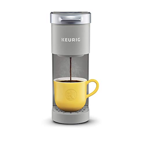 Keurig K-Mini Kaffeemaschine, Single Serve K-Cup Pod Kaffeebrauer, 6 bis 12 oz Brew Größen, Studio Gray
