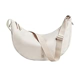 GOT BAG Crossbody Moon Bag aus Ocean Impact Plastic | Halbmond Handtasche Wasserabweisend | Stylische Umhängetasche mit verstellbarem Gurt (Soft Shell (Large))