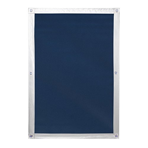 Lichtblick SDF.MK06.09V Dachfenster Sonnenschutz Haftfix, ohne Bohren, Verdunkelung Blau, 59 cm x 96,9 cm (B x L) für MK06
