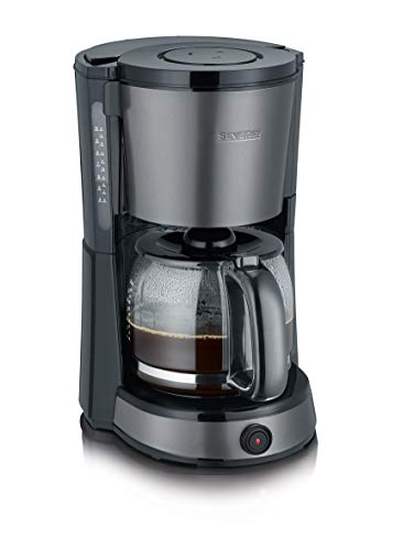 SEVERIN Kaffeemaschine IFA 2018 Limited Edition, aromatischer Kaffee mit dem Kaffeebereiter für bis zu 10 Tassen, Filterkaffeemaschine mit Schwenkfilter, grau-metallic/schwarz, KA 9543